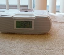 Automatic clock radio w/ ipod dock, 60.00 1