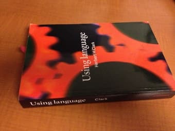 Using Language by Herbert Clark, $10 1