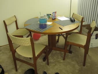 Dining room table with 4 chairs-$75 obo 1