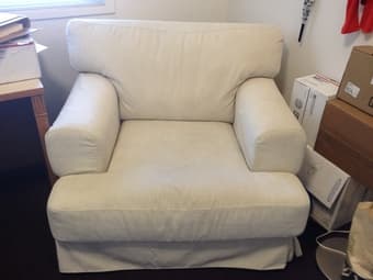 Like New IKEA White Sofa (Seats 1.5-2 people) $100 1
