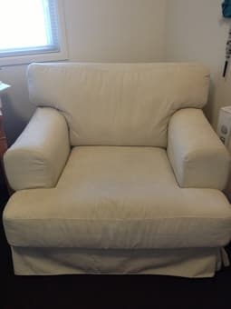 Like New IKEA White Sofa (Seats 1.5-2 people) $100 2
