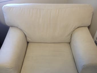Like New IKEA White Sofa (Seats 1.5-2 people) $100 3