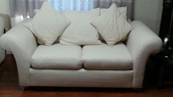 Pottery Barn Sofa (with bed) AND Loveseat - $500 1