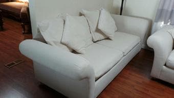 Pottery Barn Sofa (with bed) AND Loveseat - $500 2