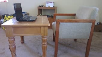 Table with Drawer and Chair ($15) 1