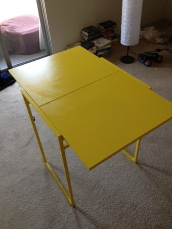 IKEA dining table, tv unit, floor lamp 1