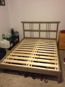 Full Bed Frame + Mattress- $100- Palo Alto 1