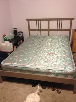 Full Bed Frame + Mattress- $100- Palo Alto 2