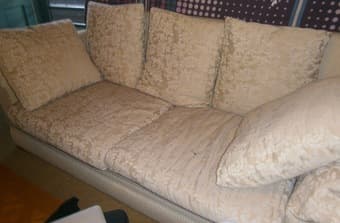 Fancy Comfy Sofa with five cushions- $40 1