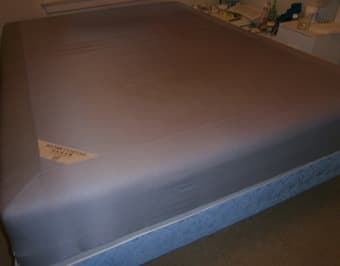 Queen size Ikea Sultan Mattress + Bed Base- $100 2