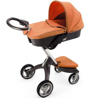 Stokke Stroller,Carry Cot,and Diaper Bag 1