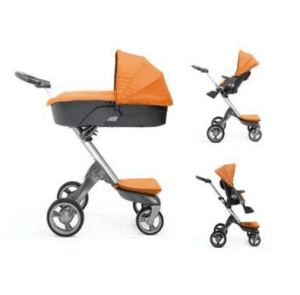 Stokke Stroller,Carry Cot,and Diaper Bag 2