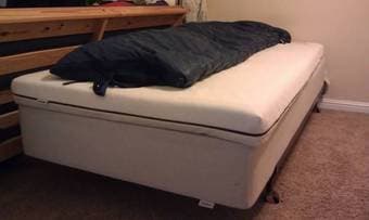 IKEA twin bed set- mattress foundation and frame 1