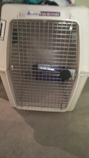 X-Large Dog Kennel, Tv stand, and bed risers for sale 1