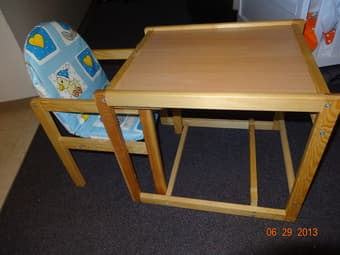 Convertible High Chair/Toddler Chair and Table 2
