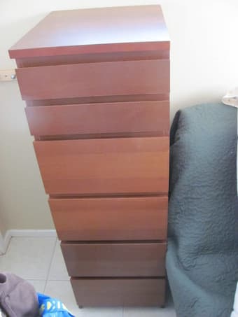 Malm 6-drawer dresser 1