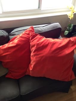 IKEA Orange and Tan Pillows! - $25 1