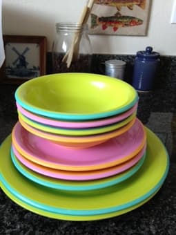 Colorful Bowls and Plates for Summertime BBQs! - $30 1