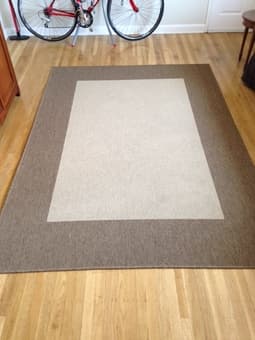 Reversible Tan/Brown Rug! - $60 2