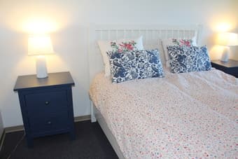Queen Bed + Slated bed base + foundation + Mattress 2