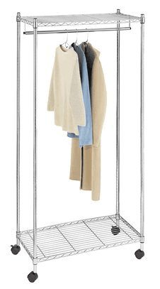 Rolling garment rack - $30 1