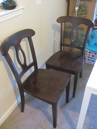 Two wooden chairs 1