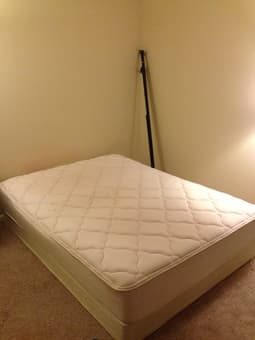 Queen mattress-box spring-frame $125 OBO 1