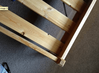 Pine Bed Frame, Slatted Bed Base, and Organic Mattress - $200 2