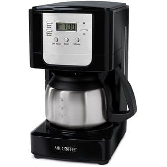 Mr. Coffee 5-Cup Coffeemaker with Stainless Steel Carafe for $15 1