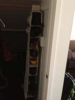 Hanging Shoe Rack and 24 piece organiser 2