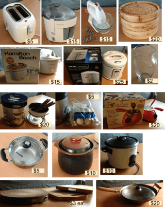 Moving sale - kitchen items 1