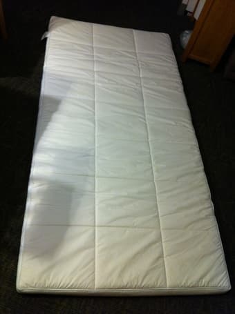 almost new single bed firm mattress for $79.99 1