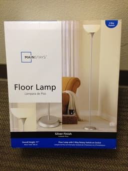 $15 Three-Way Floor Lamp with Bulb 2