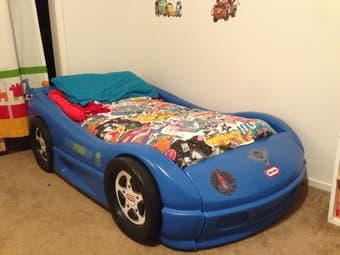 2 toddler size car beds for sale 1