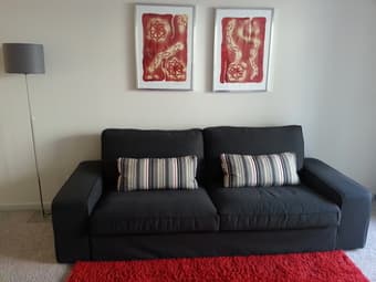 Kivik sofa dark gray in great shape - $350 1