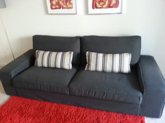 Kivik sofa dark gray in great shape - $350 2