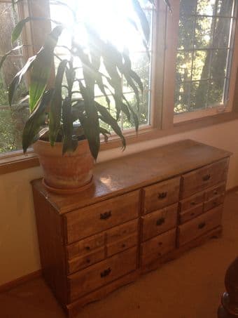 Wooden dresser/hutch - $15 1