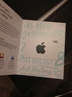 $100 Apple iTunes/App Store Gift Card. $95 obo 1