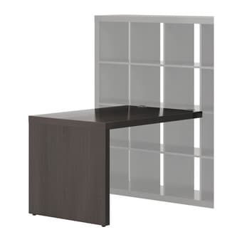 Instant Saving! EXPEDIT Shelving unit+desk, black-brown - $120 2