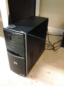 HP desktop computer + Samsung SyncMaster HD Screen 2
