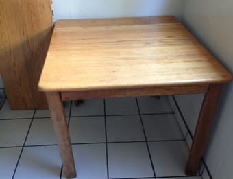 Moving sale - dinging table, chair, and side table 1