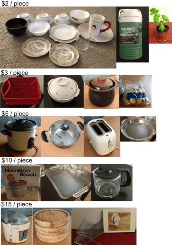 moving sale - many kitchen items $2 - $15 OBO 1