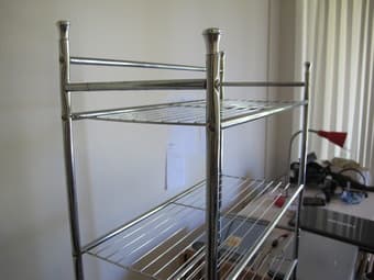 Bathroom rack, hammock swing, Pottery barn slipcover, wine fridge 2