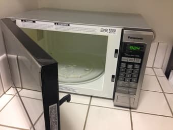 Great conditions Panasonic microwave Stainless Steel - $70 2