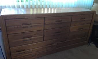 8-drawer chest, solid wood, $120 1