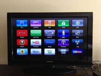 32-inch HDTV with speaker system and tv unit 2