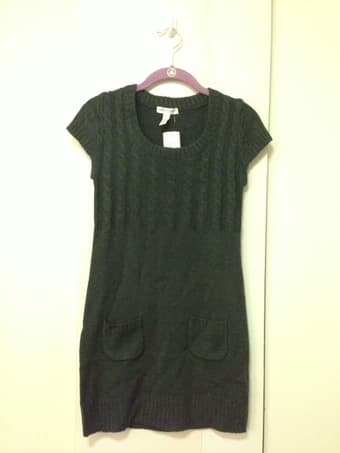 Dark grey knit sweater dress by Forever 21. Size S, $6 1