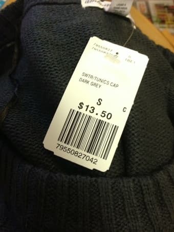 Dark grey knit sweater dress by Forever 21. Size S, $6 2