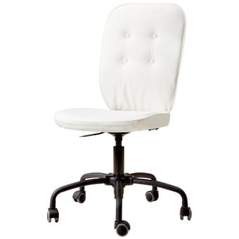 FOR SALE: White rolling chair! 1