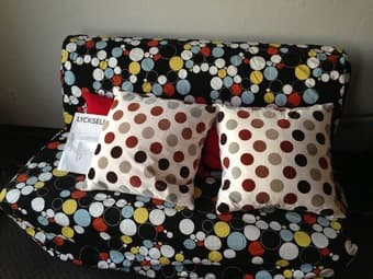 Ikea sofabed with cover and 4 cushions $100 1